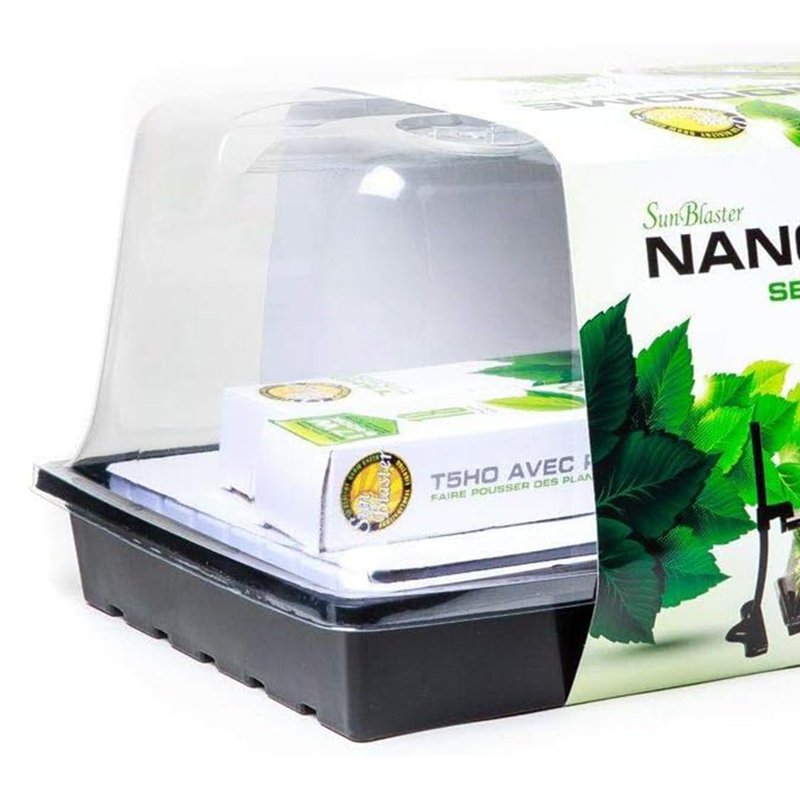 SunBlaster Black Mini Greenhouse Kit with Light Stand