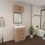 Meuble-lavabo autoportant de 24 po avec lavabo en acrylique renforcé Victoria-100853490