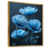 Toile avec cadre flottant or