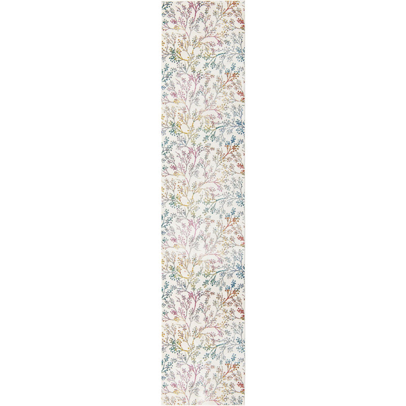Floral Indoor Rug, Runner 2'7" x 12'