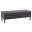 Banc de rangement à couvercle rabattable rembourré-1062176319