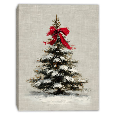 «Minimal Christmas Tree», art mural sur toile tendue