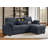 91" Chenille Convertible Sectional Sofa with Pull-Out Sleeper, Storage Chaise, Cup Holders & USB Charging-440233776