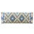 Sage Green / Blue Handmade Southwestern Jute & Wool Upholstered Entryway Bench