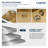 32 " L X 19" W Undermount Kitchen Sink Gold 16 Gauge Stainless Steel Kitchen Sink Single Bowl Sink