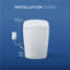 TOTO® WASHLET® G5A Lite 1.2 or 1.0 GPF Smart Toilet with Integrated Bidet Seat and CEFIONTECT®, Cotton White - MS7421CEMFG#01