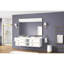 72 po L 48 po Miroir de salle de bain H - cadre en métal, non, rouille, or, rouille aluminium, or