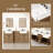 Maxbano 72" Double Bathroom Vanity With White Rectangular Sinks-108920091