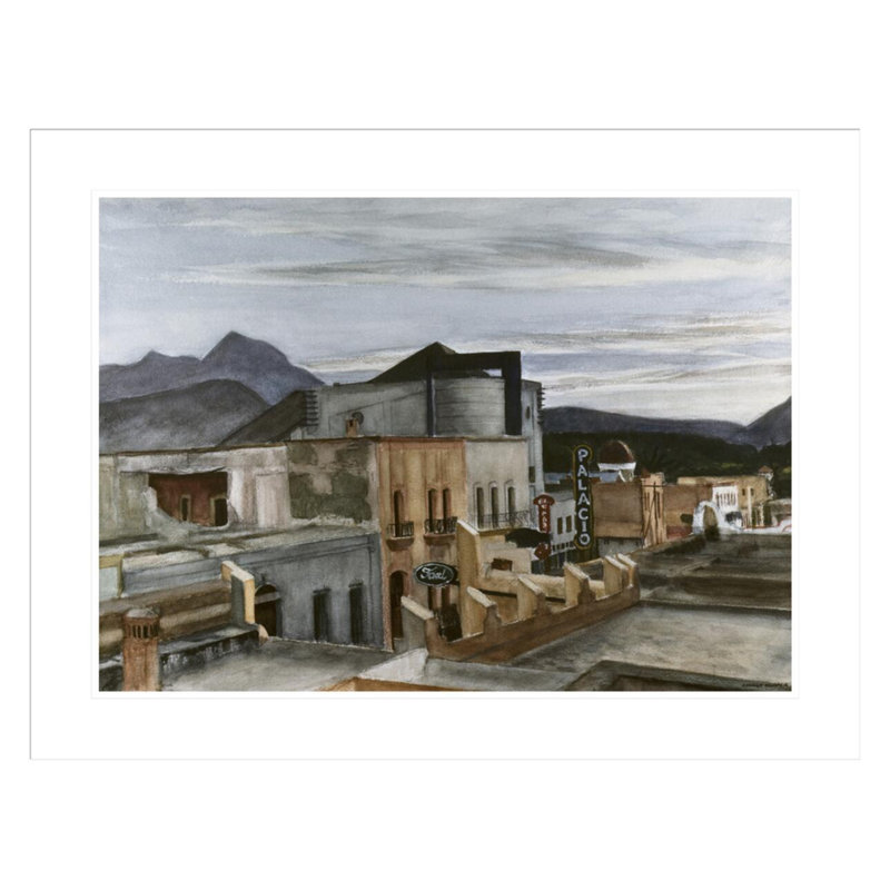«El Palacio» par Edward Hopper, impression giclée sur cadre, 22.89" H x 29.5" W
