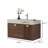 36'' Floating Vanity Bathroom, Modern Single Sink Bathroom Vanity with Drawers and Ceramic Basin-697583850