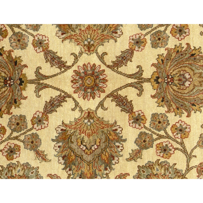 Tapis ivoire noué à la main de haute qualité