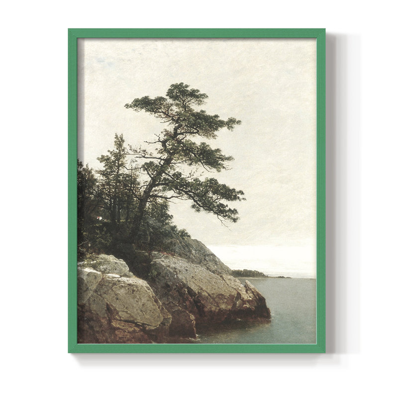 "Imprimé nautique rétro", H 21 po x l 17 po, Vert