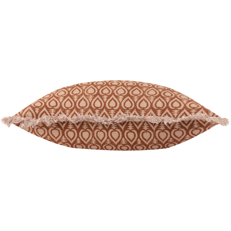 Georgi Geometric Square Cushion, Pecan