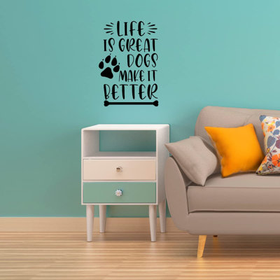 Text & Numbers Non-Wall Damaging Wall Decal