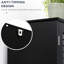 Armoire de rangement autoportante avec tablette réglable - noir