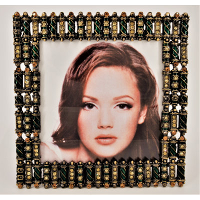 Dias Metal Beaded Picture Frame