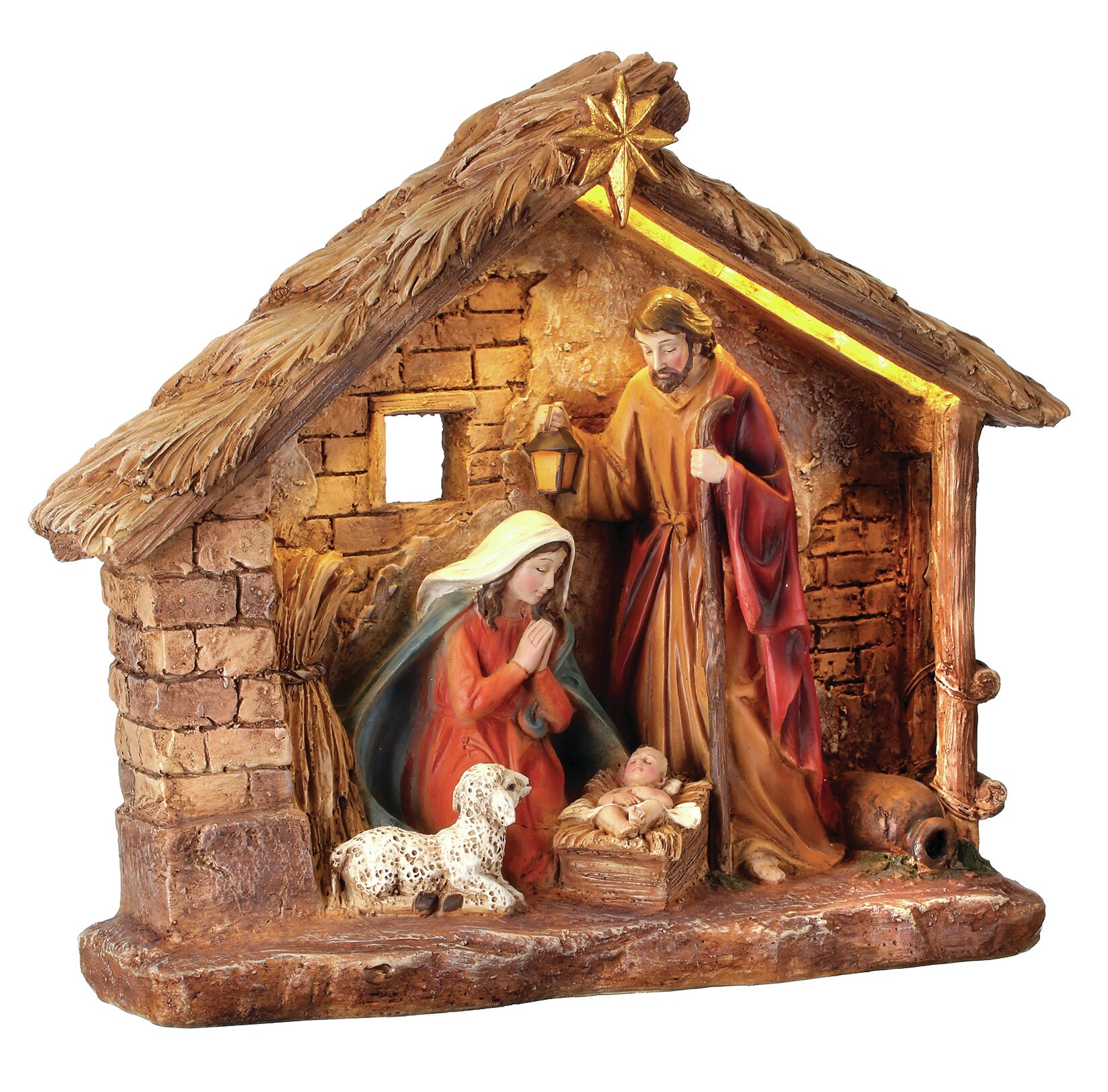 The Twillery Co.® LED Battery Operated Nativity in Cresh & Reviews | Wayfair