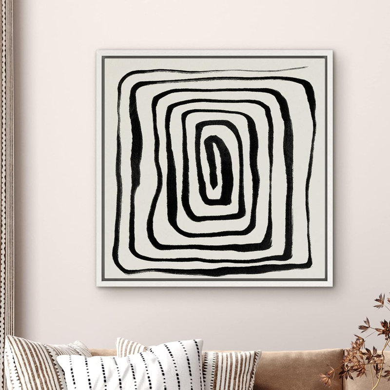 Paint Stroke Plant Branch Stem Collage Abstract Shapes Modern Art Decorative Contemporary Minimal, Blanc