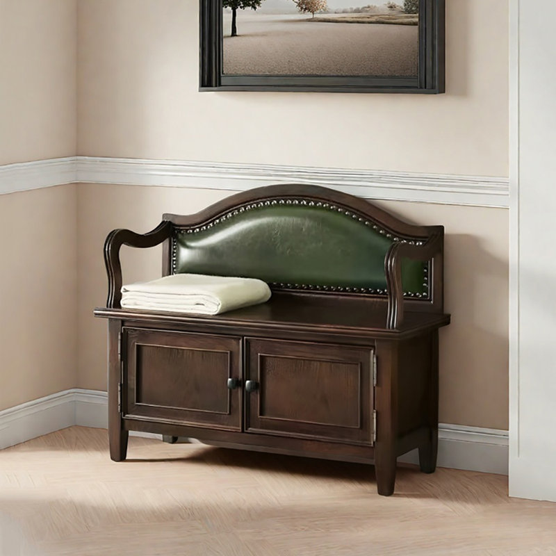 Tabouret avec rangement à chaussures 27,6 po