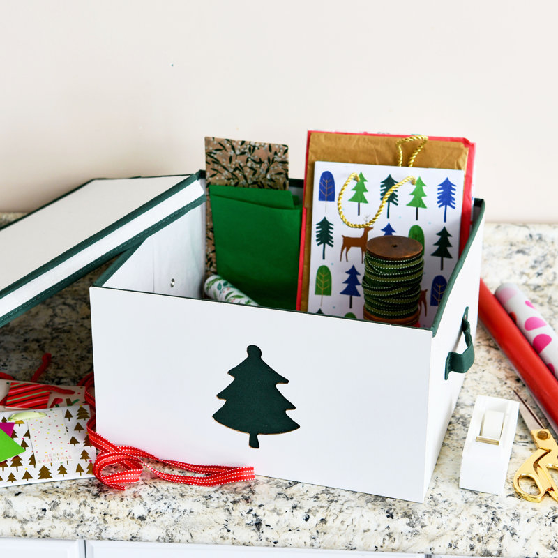 Maye 8.5" H x 16" W x 16" D Christmas Ornament Storage