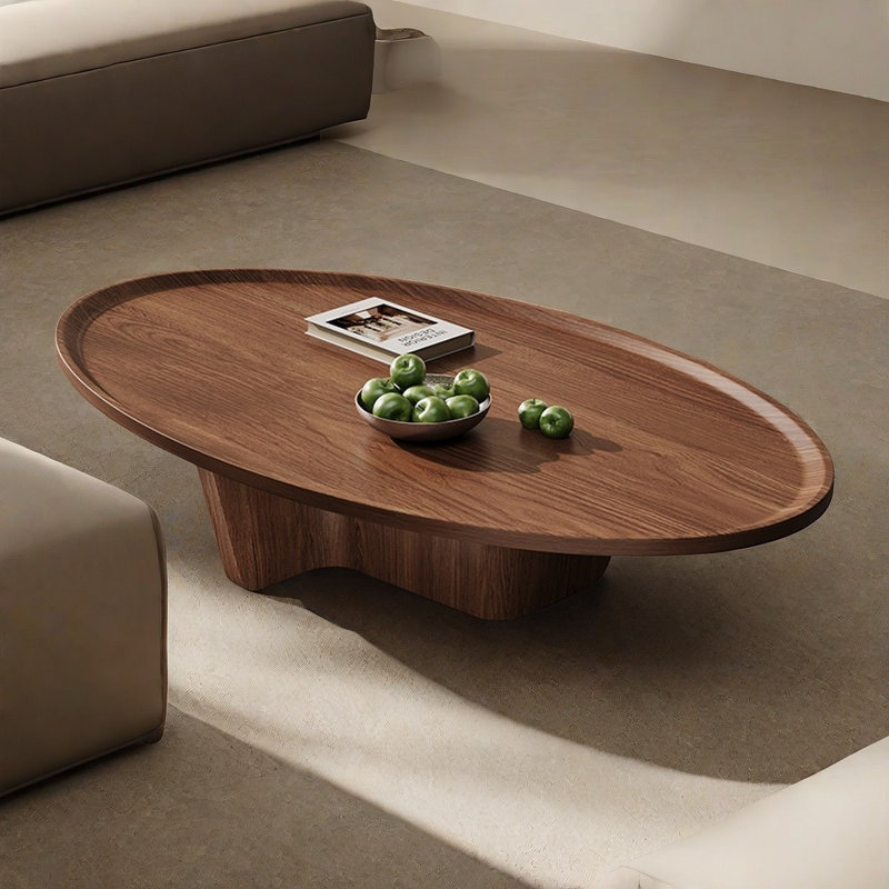 Table de bout rétro en noyer noir