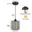 Luminaire suspendu cylindrique à 1 lumière