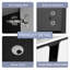 Meuble-lavabo mural simple 36 po avec comptoir en céramique