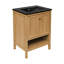 Meuble-lavabo autoportant en chêne 24 po avec plateau d'évier Château-105680440-121323632-121323635
