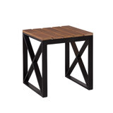 Mendocino Outdoor Square Teak Side Table