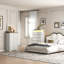 Ensemble de rangement vintage 2 pièces pour chambre à coucher avec commode haute à 6 tiroirs et commode à 6 tiroirs éclairées par DEL-1795092737