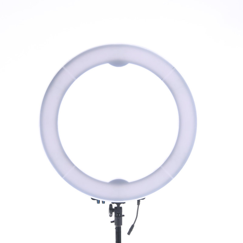 18 Inches Bi Colour LED Studio Ring Light with 10 Levels of brightness and 360 Degree Swivel