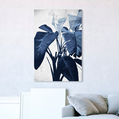 " Floral And Botanical Blue Plant Lover Leaf " by Oliver Gal