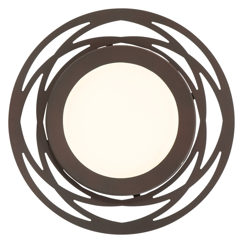Zipporah Acrylic LED Flush Mount, 1" H x 11.5" W 11.5" D