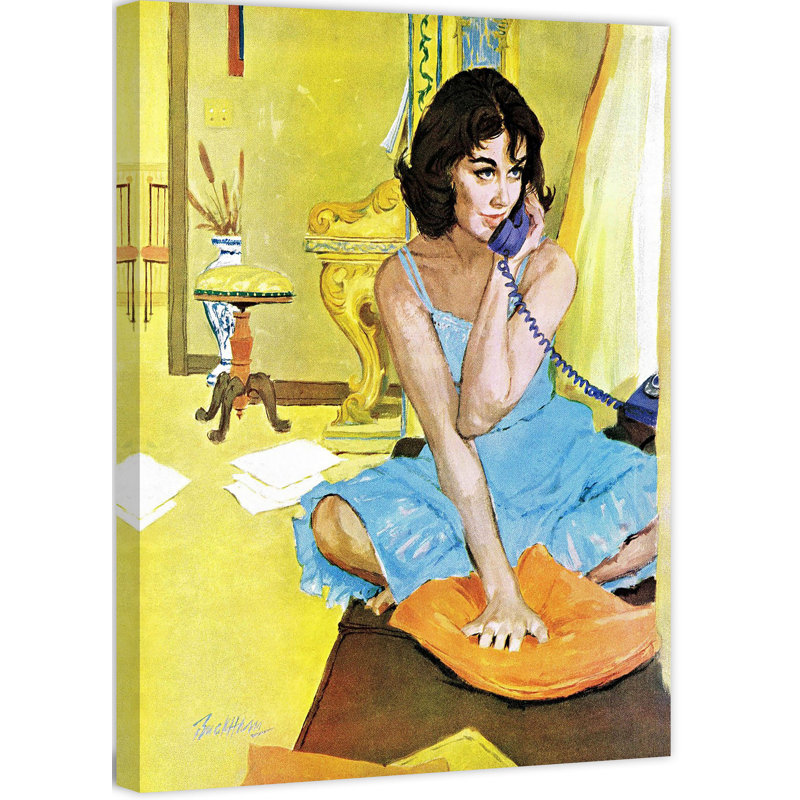 «The Intrusive Stranger», reproduction sur toile tendue, H 52 po x l 40 po
