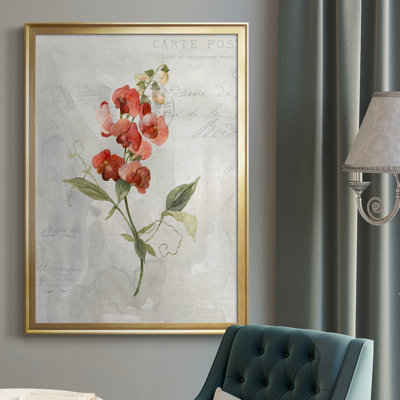 Lin Sweet Pea - peinture sur toile encadrée