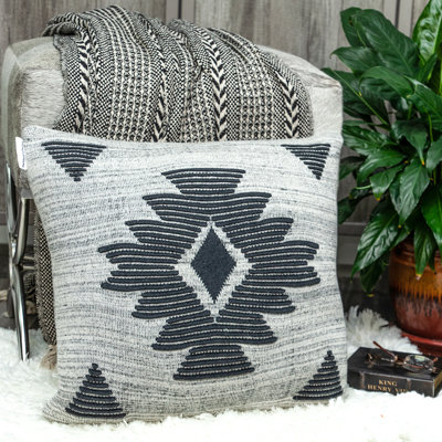 Shosa Southwest Grey Throw Pillow