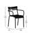 Melmack Commercial Grade Steel Indoor-Outdoor Stackable Chair with 2 Slats and Arms-365167261-398416684
