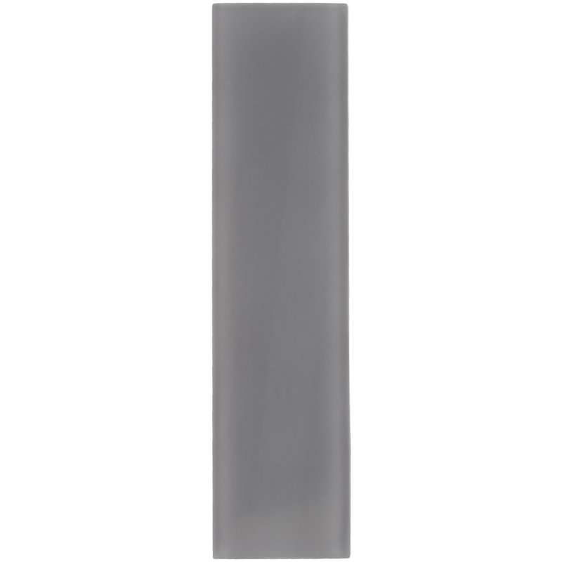 3"X 12" Matte Finished Glass Subway Tile, Dark Gray