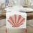 Ocean Breeze Embroidered Seashell Table Runner