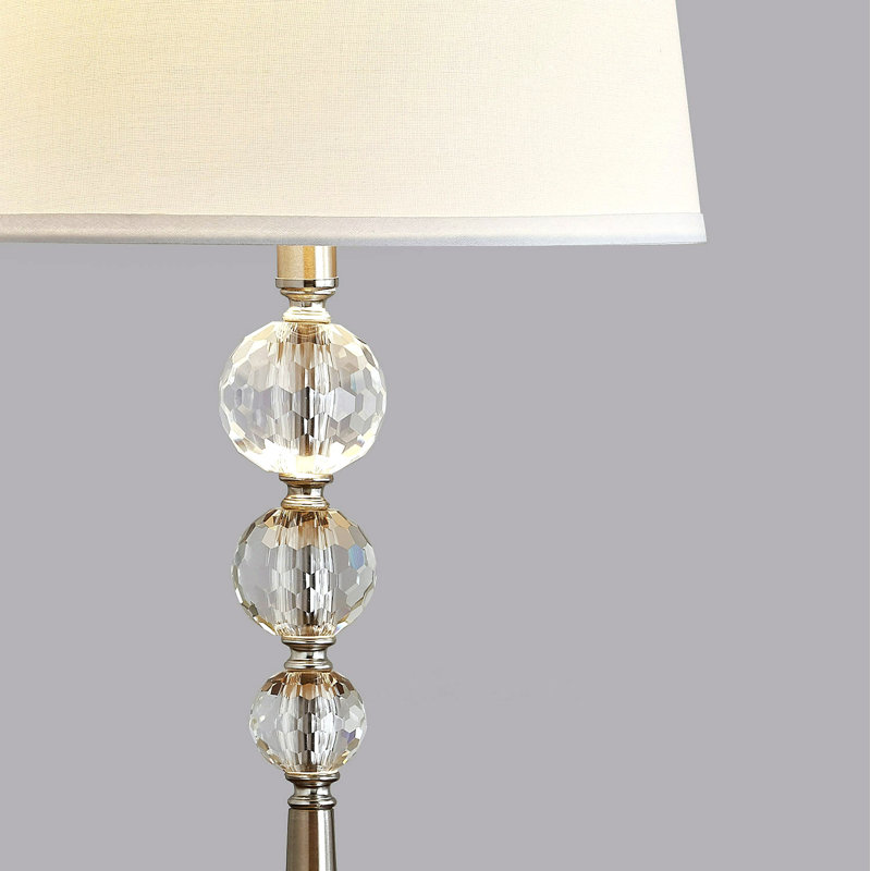 Ensemble de lampes de table et sur pied 3 pièces Bernaldo, Nickel brossé