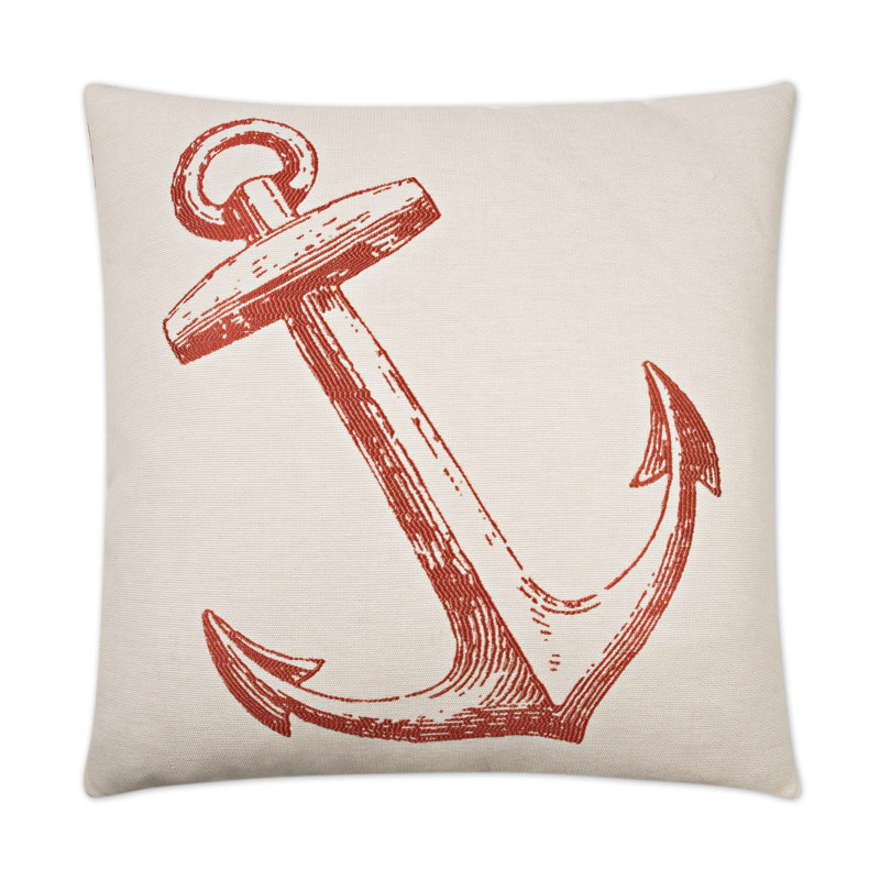 Adrift Square Pillow Cover & Insert, Red