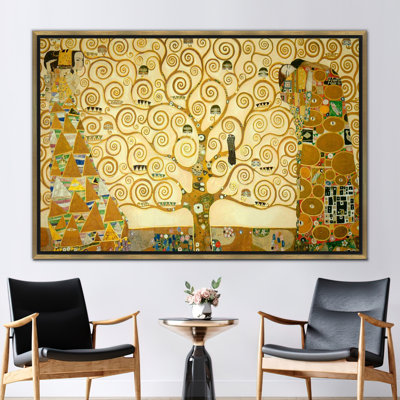Large Gustav Klimt 'The Tree of Life' 3D Canvas Print Wall Art for Home Decor