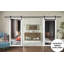 Porte de grange double robuste avec miroir Lucia 1299 Blanc Soie, supports de rail de 13 pi, portes intérieures à panneaux solides et lourds - 36 po x 80 po (2 x 18 x 80 po) - Rail noir - Miroir-75685621-75685643