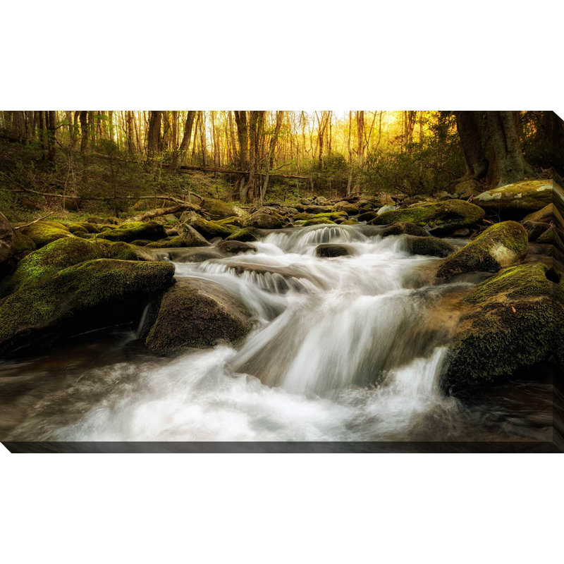 «Roaring Fourche», reproduction de photo, H 18 po x l 30 po x P 1 po, Toile tendue