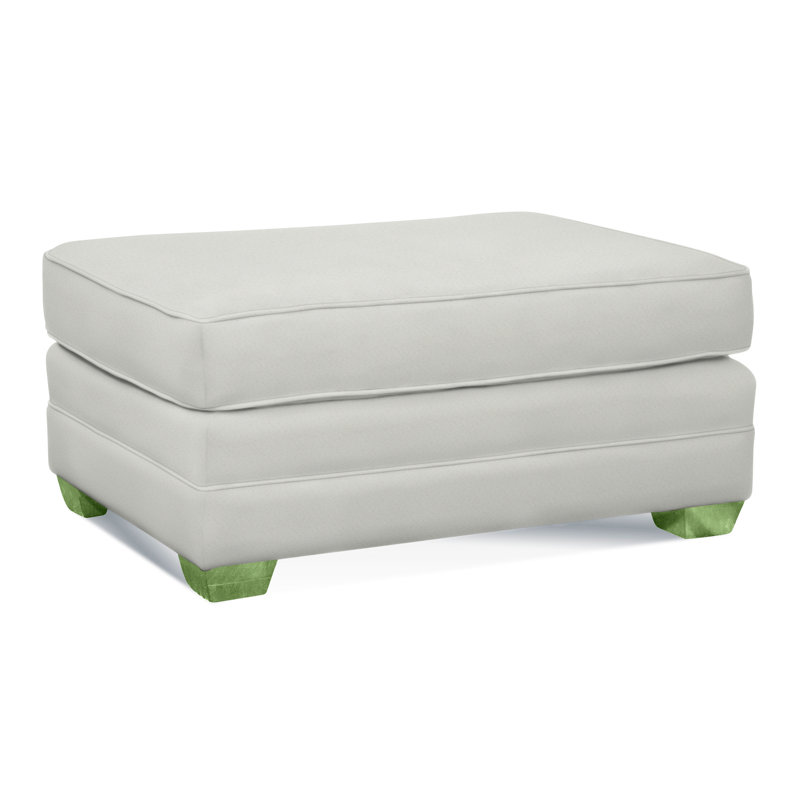 Bedford Ottoman, Pearl Stripe, 0206-85, Celery