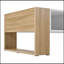 Table basse haute brillance avec 2 tiroirs, table centrale pratique à deux tons avec compartiments cachés, table basse rectangulaire avec tablette de rangement ouverte pour le salon, la chambre à coucher, 41,3 x 23,6 po-1426063828