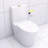 Elongated Toilet With Porcelain And Silent Flush System Flushing Long-Lasting Construction