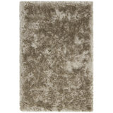 Chandra Rugs Giulia Collection Plush Modern Contemporary Hand-Woven Silver White Grey Shag Polyester Pile Material Handmade Area Rug