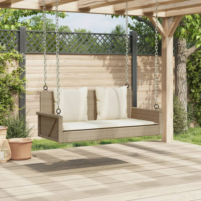 Balancelle de balancelle en acier PE, Beige