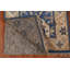 Tapis de couloir oriental bleu fait à la main Oushak 3 x 10